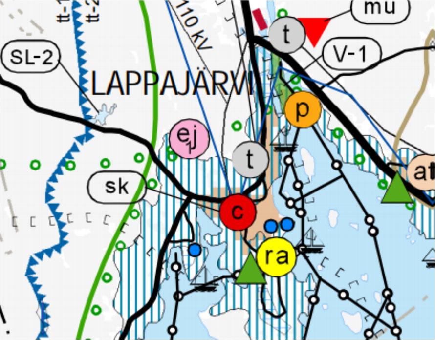 2 2.2 SUUNNITTELUTILANNE Ote Etelä Pohjanmaan kokonaismaakuntakaava 2005:stä Ote keskustaajaman osayleiskaavasta 2.2.1 Maakuntakaava Lappajärven kunta kuuluu Etelä Pohjanmaan maakuntaan ja alueella on voimassa Etelä Pohjanmaan maakuntakaavat.