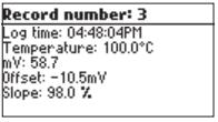 HI98161:n muistiin mahtuu 200 mittauspistettä (100 mittauspistettä / mitattava parametri).