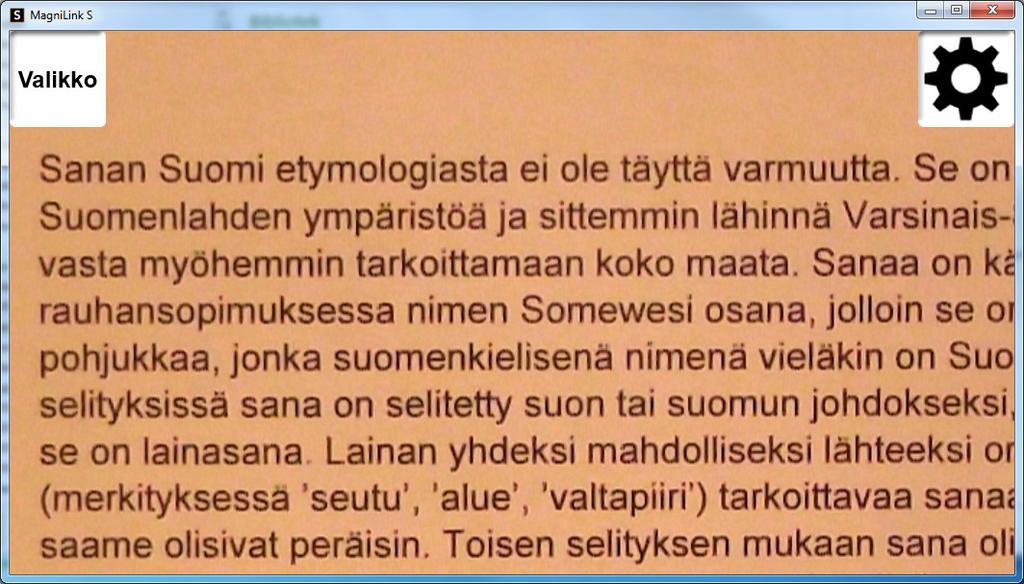 7.4.2 Valikko- ja painiketoiminnot Sovellusta voi hallita valikkojen ja painikkeiden avulla.