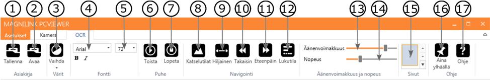 Seuraavat välisivut näkyvät vain, jos järjestelmällä on tekstintunnistuslisenssi, 1. Tallenna asiakirjoja Valintaikkuna avautuu.