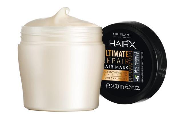 HairX Ultimate Repair -hiusnaamio Täyteläinen ja ravitseva hiusnaamio korjaa