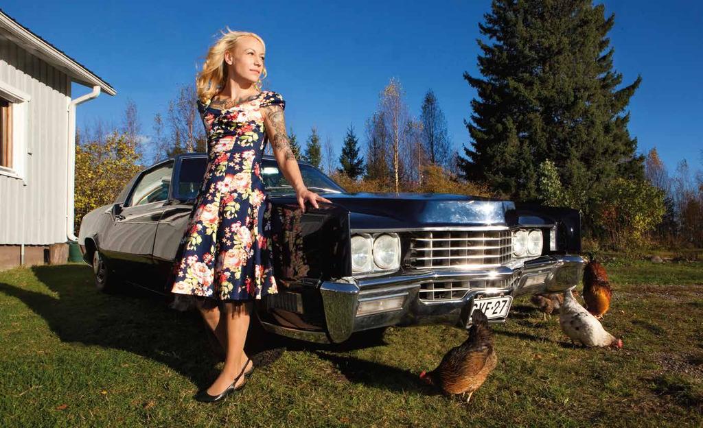 SOPIVASTI SYRJÄSSÄ Cadillac Eldorado vuosimallia 1967 ostettiin ja koottiin yhdessä kaveriporukan kanssa.