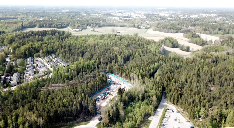 Espoon keskuspuiston metsää niin sanotun Söderskoginaukean alueella 19.5.2019.