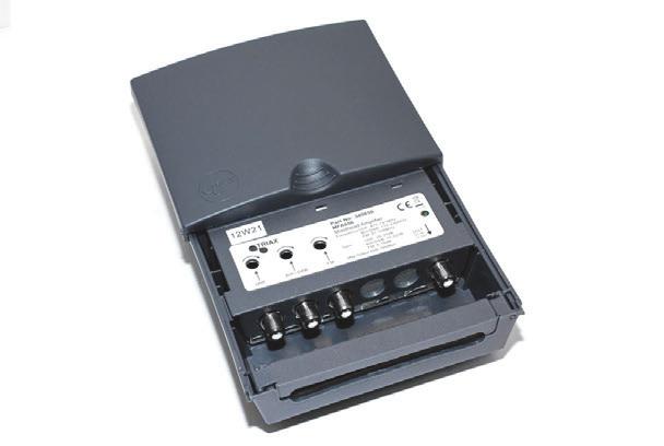 Tuotesivu Mastovahvistin #502 Tuotepakkauksen sisältö: UHF-VHF ja ULA- aluesisäänmenoilla varustettu, pienikohinainen, korkealaatuinen mastovahvistin sääsuojatussa kotelossa.