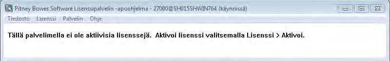 Asentaminen ja aktivointi Kun palvelu on pysäytetty, Käynnistetty-teksti poistuu Palvelut-ikkunan Tila-sarakkeesta. Kun palvelin on pysäytettynä, Tila-sarakkeessa ei lue mitään.