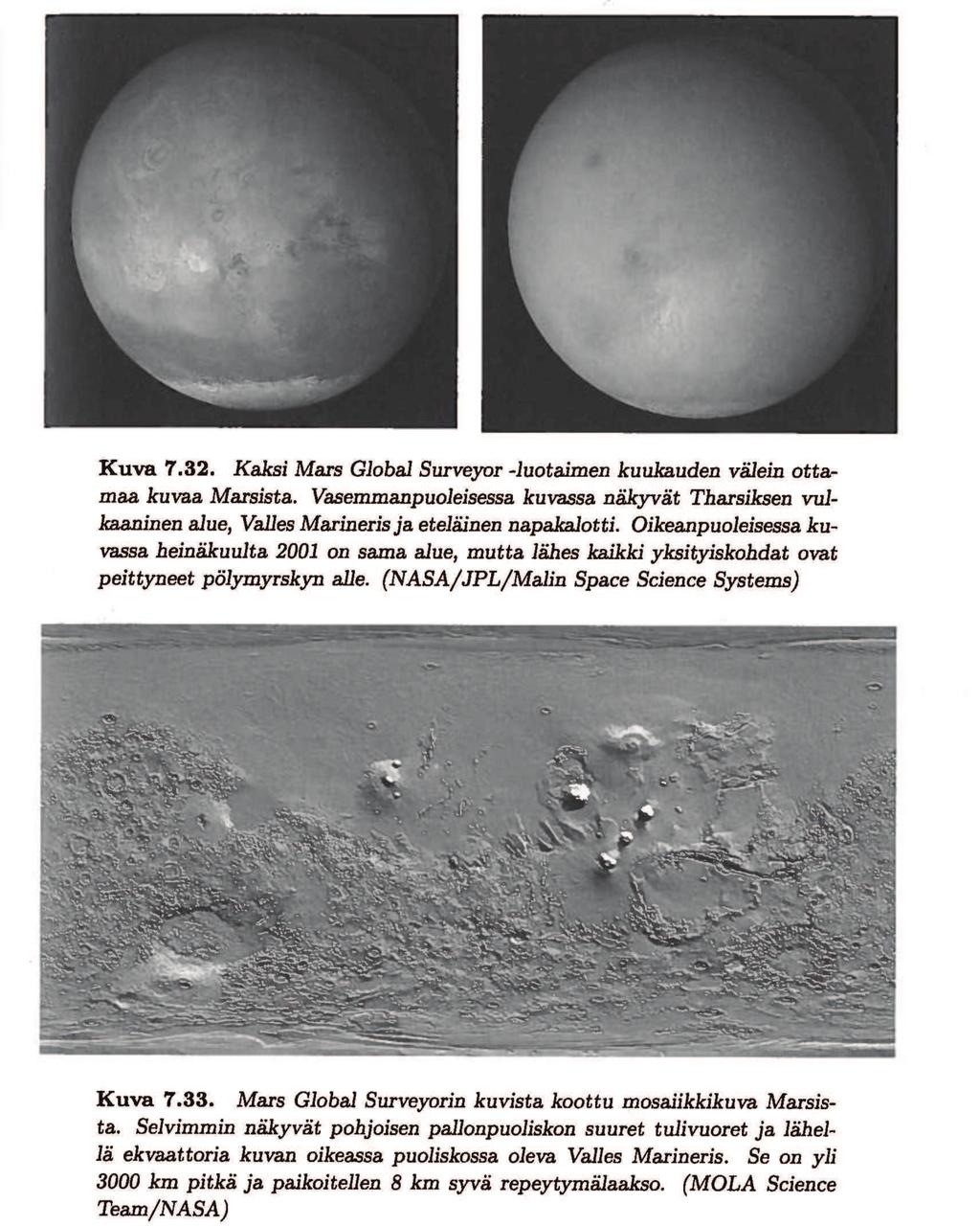 7.14 Mars Lähin ulkoplaneetta oppositiossa 55-100 miljoonaa km läpimitta n.