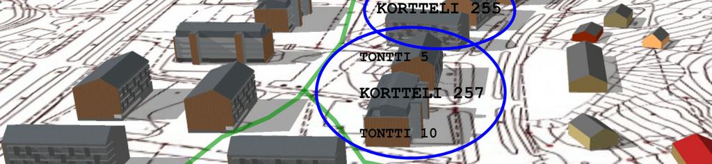 Kunnan kaavailuissa onkin muodostaa Tammelantien varteen uudempien kerrostalojen rivi, sillä korttelin 257 tontin 5 lisäksi kunta on jo aikaisemmin kaavoittanut korttelin 255 tontin 3 siten, että
