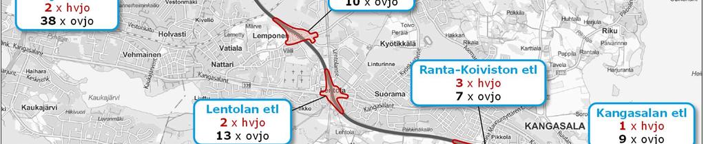 Kuvasta 16 nähdään, että liittymistä määrällisesti