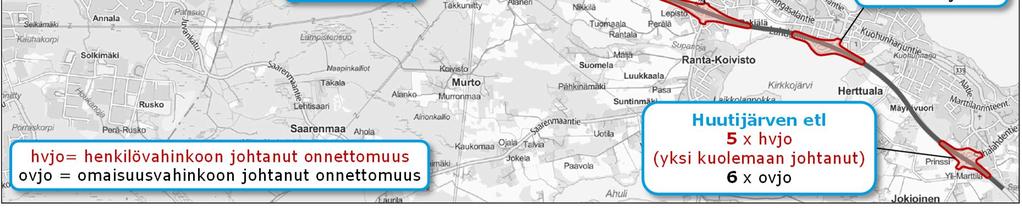 Alasjärven eritasoliittymässä (2 henkilövahinkoon