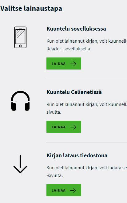 Celianetin käyttö www.celianet.fi Salasanat Unohtuneen salasanan tilaus ja salasanojen vaihto www.celianet.fi/salasanat Celianetin lisäksi myös sovelluksen tunnusten vaihto täältä Celianet ja sovellus: käyttäjätunnus molemmissa sama, salasana eri -> vaihda samaksi.