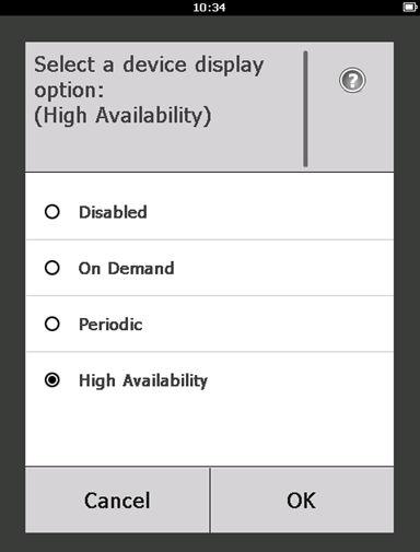 Toimintosarja 1. Valitse Guided Setup (ohjattu käyttöönotto) -näytöstä Configure Device Display (konfiguroi laitteen näyttö). 2.