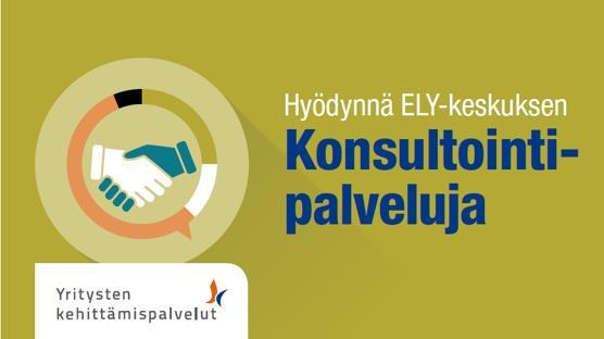 ELYN KEHITTÄMISPALVELUT: KONSULTOINTI 1/2 Kasvuhaluiset ja -kykyiset pk-yritykset Yhtiömuoto: ei rajoituksia Aloittava yritys: ok Kehityshanke tietyllä liiketoiminnan osa-alueella, painopiste