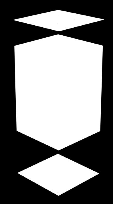 Opastekuutio voidaan kiinnittää pyöräkatoksen kattorakenteisiin.
