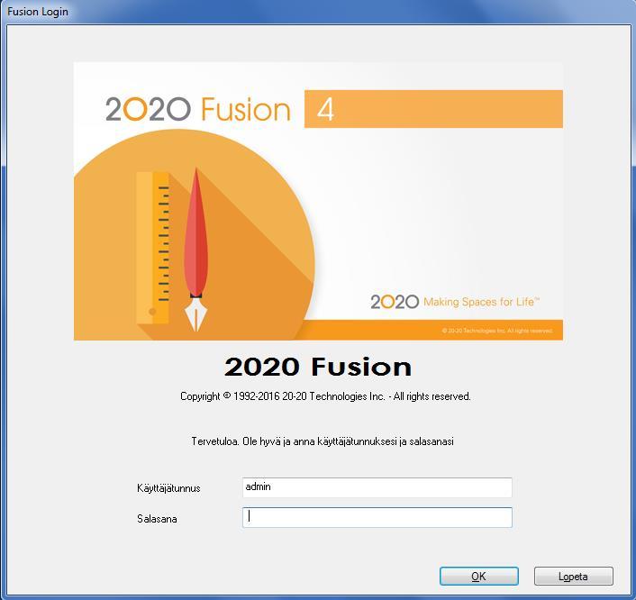 Fusion Etsi kenttään ja valitse 2020 Fusion kuvake tai kaksoisklikkaa