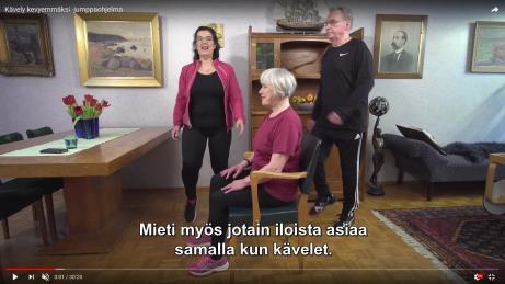 Kävely kevyemmäksi 30 minuutin video kotiharjoittelun tueksi