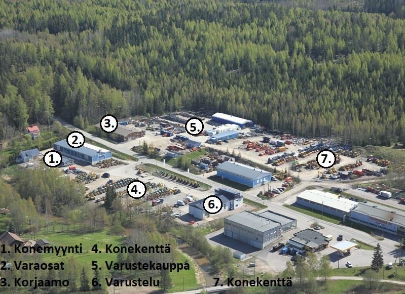 4 NYKYINEN TOIMINTA Kh-Koneet Oy on usean maanrakennuskonemerkin maahantuoja, jonka pääkonttori ja keskuskorjaamo sijaitsevat Klaukkalassa (Kh-Koneet a).