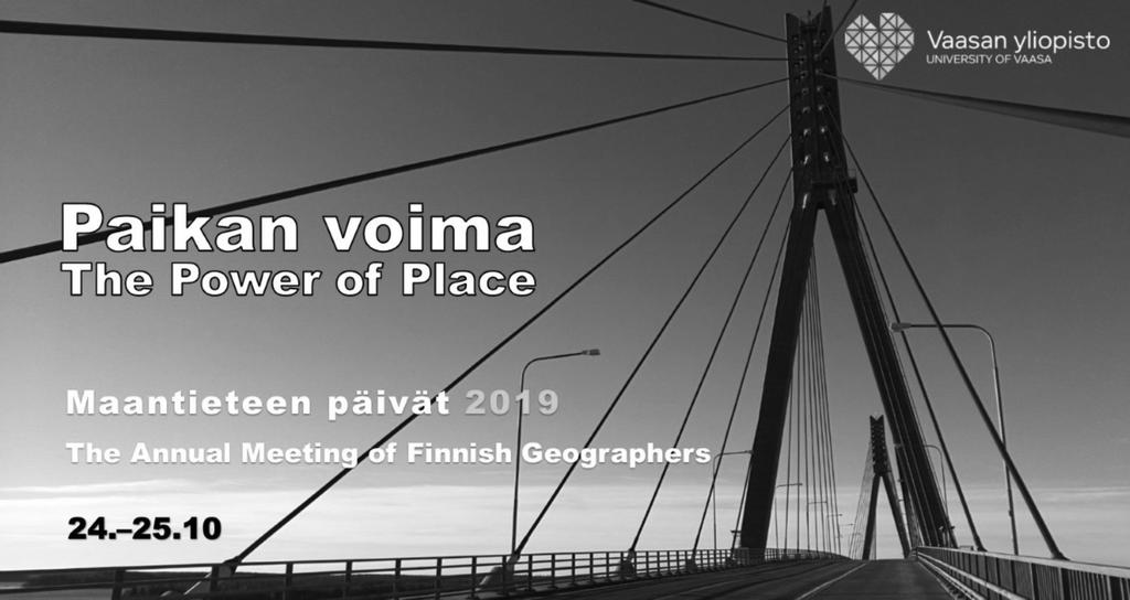 56 Uutisia ja tiedonantoja Nyheter och meddelanden TERRA 131: 1 2019 rina työskentelevä Eveliina Viitaniemi, taloudenhoitajana projektitutkija Minna-Liina Ojala Turun yliopistosta ja sihteerinä