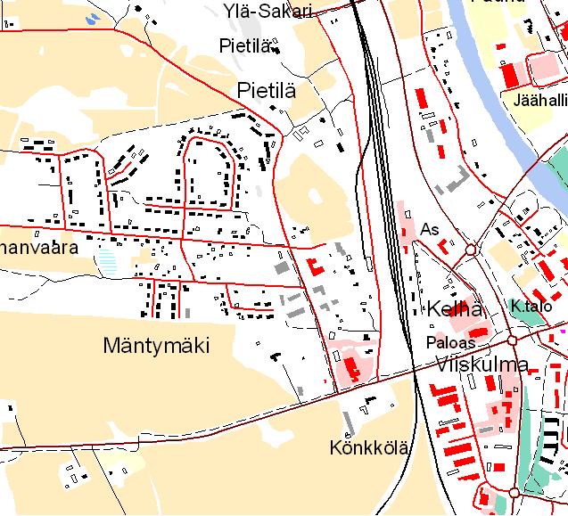 MÄNTYMÄKI ASEMAKAAVAN SELOSTUS KOSKIEN KYLÄTIEN ASEMAKAAVAN MUUTOKSEN ASEMAKAAVAKARTTAA