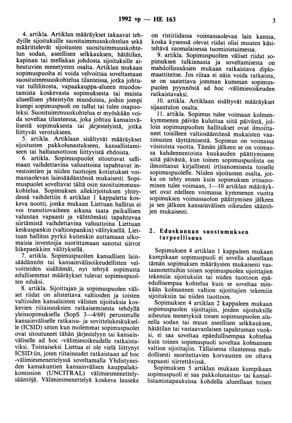 1992 vp- HE 163 3 4. artikla.