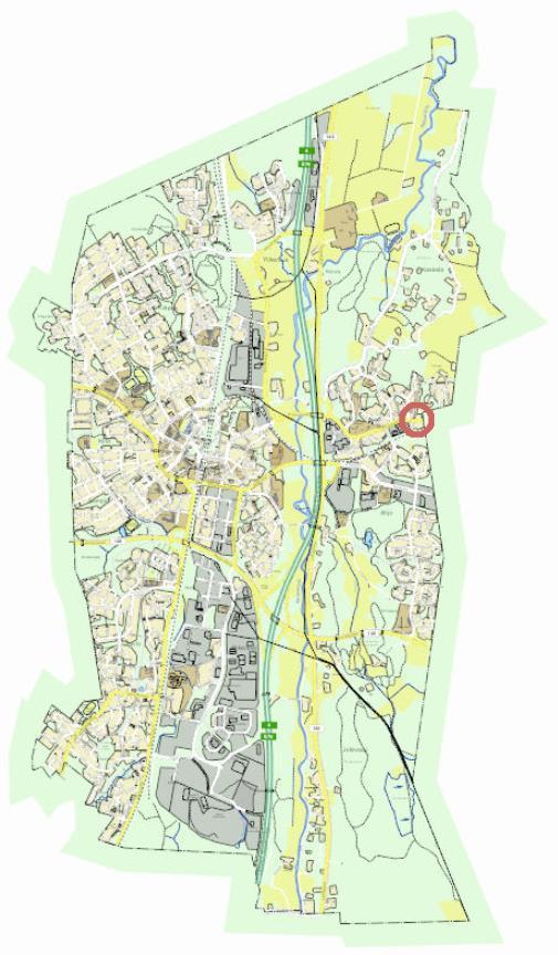 2 ALUEEN SIJAINTI KAAVAN PÄÄTARKOITUS Suunnittelualue sijaitsee Keravan ja Sipoon rajalla, noin 2,4 kilometrin etäisyydellä Keravan keskustasta itään.