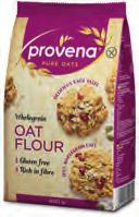 GLUTEN FREE WHOLEGRAIN OAT FLOUR Ainutlaatuinen kaurajauho, jota voi lisätä osaksi sekä suolaisten että makeiden leivonnaisten taikinaa Sopii myös herkkävatsaiselle, sillä sisältää vain vähän