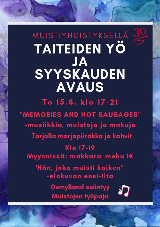 2019 klo 12-15 Päiväkeskuksen tiloissa Tukea ja