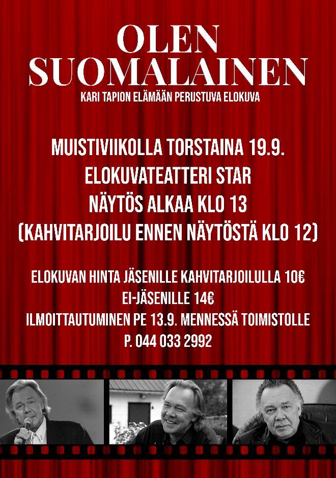 Syyskokoukseen ovat tervetulleita kaikki