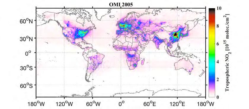 Ilmakehän satelliittihavainnot Satelliiteilla voidaan havainnoida ilmakehän koostumusta (kaasut, hiukkaset, pilvet) maailmanlaajuisesti.