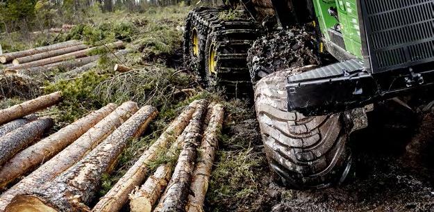 työkoneisiin markkinoidaan pääosin alueilla, joissa on lunta, metsää