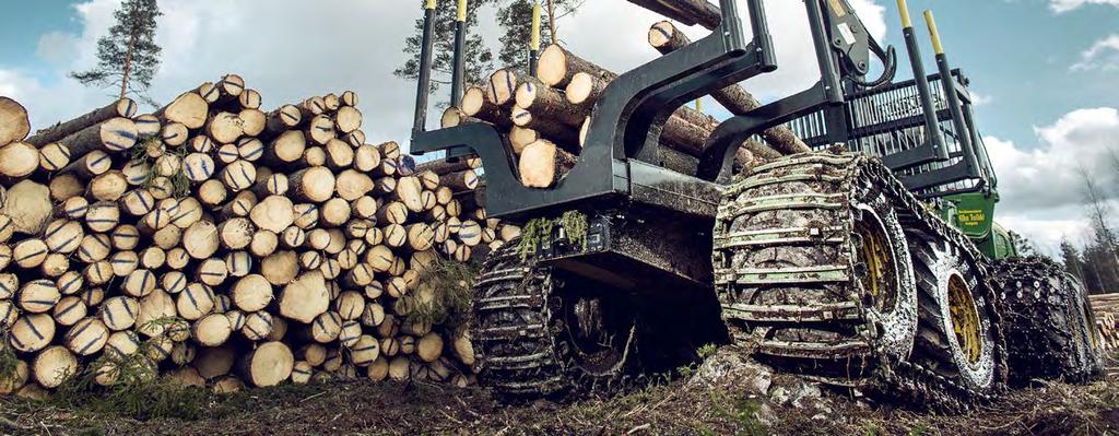 METSÄKONEENRENKAAT / DÄCK FÖR SKOGSMASKINER Nokian Forest King F Erittäin vakaa ja