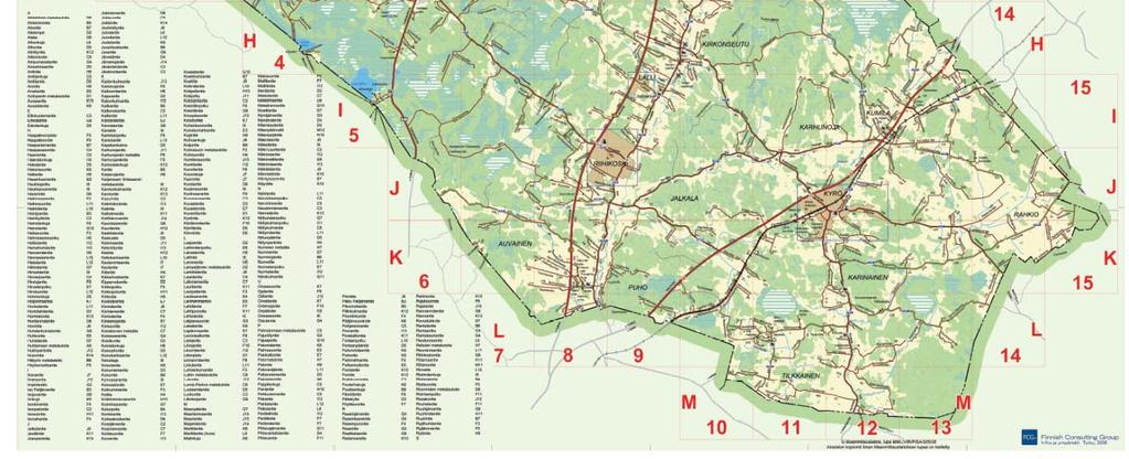 Koivuniemi, Kirkonkylän kylä (Ymp.keskus 20.7.1995) 6. Suviranta, Kirkonkylän kylä (22.3.1994) 7. Särkijärvi, Lietsan kylä, Uudenkartanon kylä, Leijakorven yhteismetsä (KHO 27.7.1994) 8.