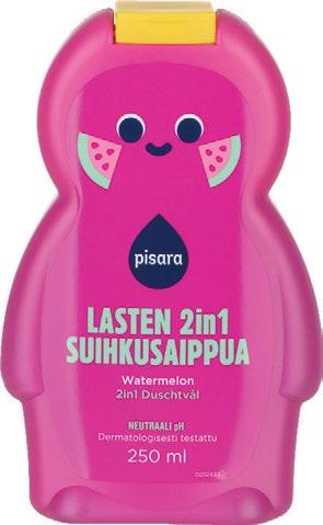 Esimerkiksi suihkusaippuoista voi valita joko ihanan