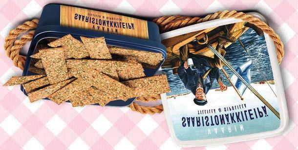 seesaminsiemenillä ja merisuolalla.