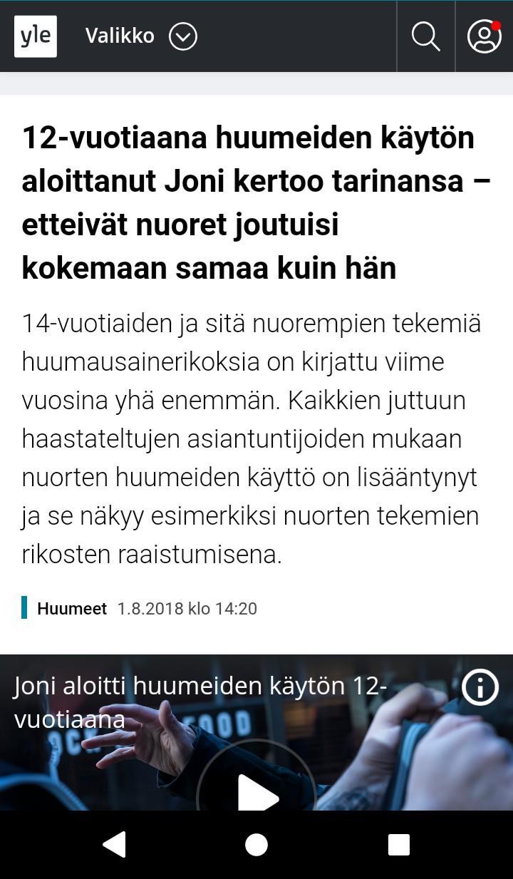 Ei puututtu, vaikka kaikki näkivät sen.