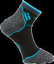 SUPERLITE SPORT SOCKS Urheilu ja vapaa-ajan sukka lyhyellä varrella. Jalkapöydän päällä oleva erikoisneulos lisää hengittävyyttä. Vahvistettu kärki ja kantapää.