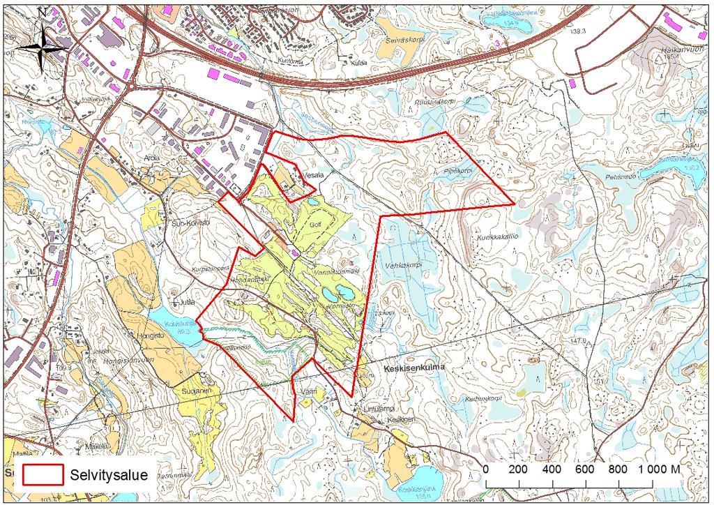 Vähävaitin asemakaavan laajennusalueen (nro 244) luontoselvitys 1 4.10.2016 3 (12) Johdanto Sito Oy on laatinut Pirkkalan kunnan toimeksiantona Vähävaitin asemakaavan laajennusalueen (nro 244)n.