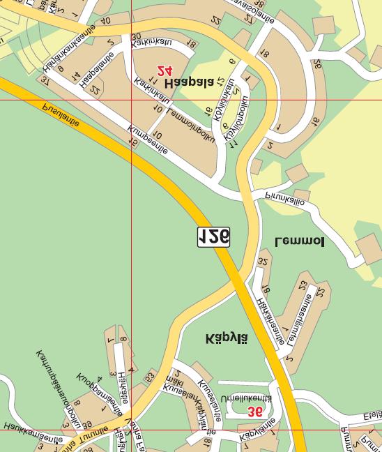 Tonttien sijainti Haapalassa Korttelit 40, 41 ja 42 Köyliönpolku, korttelit 4 ja 44 Karkinpolku Haapalan