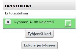 Jos hakutuloksia on vain yksi, siirrytään suoraan lukujärjestysnäkymään muutoin hakutulokset näytetään ruudulla. 2.