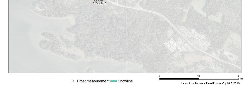 Ground frost measurements on Liiklansuo mire were ceased in 2013 when construction works on the area destroyed the measuring tube (tube no. 8).