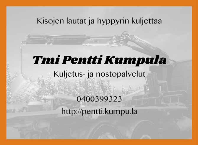 Tosi tekijä paikkakunnalla! Kone Haapanen Sodankylä 044 338 9909 Kaivurikuormaaja nykyaik.