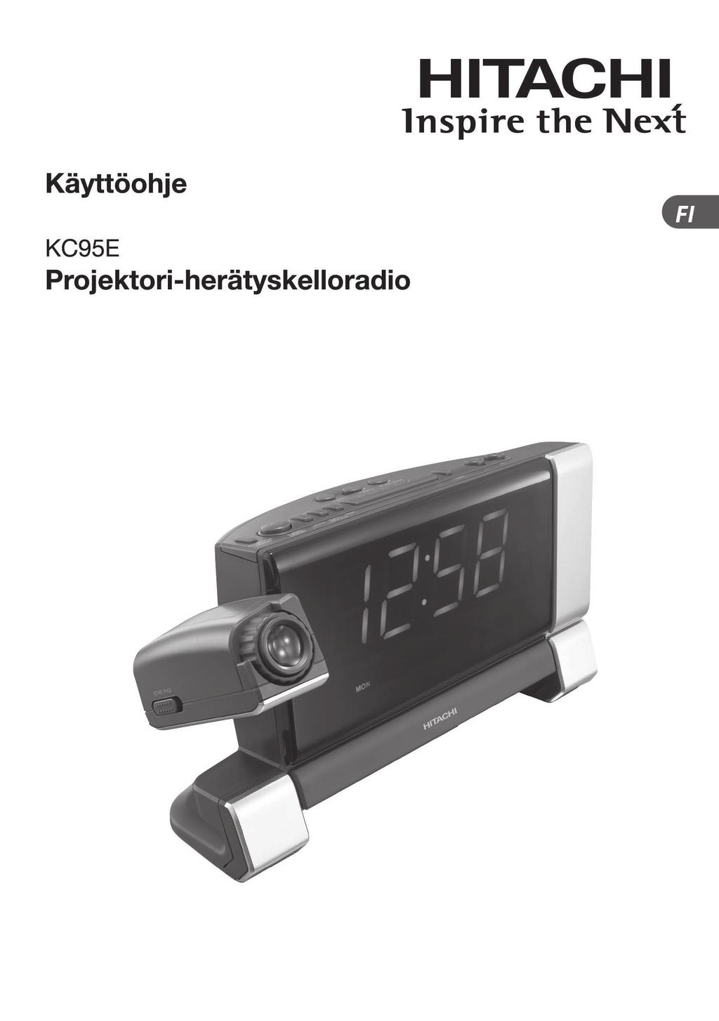 Onneksi olkoon uuden Hitachi-projektori-herätyskelloradion ostamisesta.