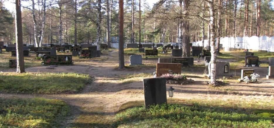 57 Kuva 4.2.1 Ullavan kirkonkylän hautausmaa Tiaisenkankaan pohjavesialueella. Kuva Elina Lindsberg 16.10.2014.