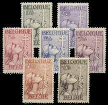 Brown N:o 715123 11 75 Belgia 1932 - OBP 353-55 -