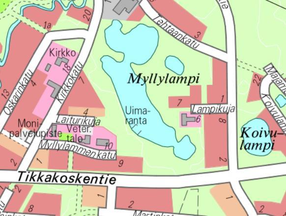 JYVÄSKYLÄN KAUPUNKI UIMAVESIPROFIILI 2 2.5 Koordinaatit *) I 25.6530, P 62.