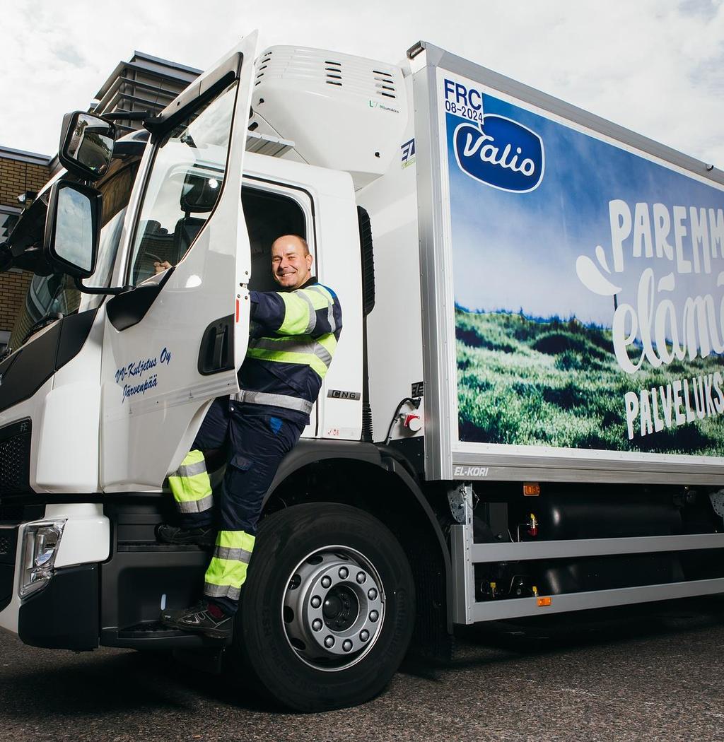 KOHTI HIILINEUTRAALIA MAITOA LANTA ENERGIAKSI YHDESSÄ GASUMIN KANSSA Lehmän lannasta voidaan tehdä biokaasua korvaamaan liikenteen fossiilisia polttoaineita.