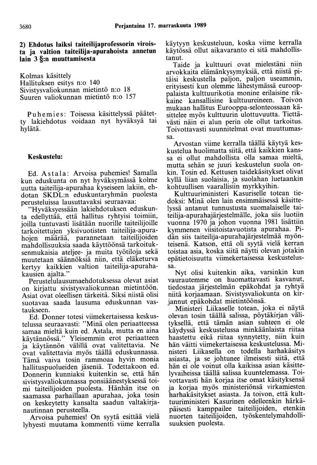 3680 Perjantaina 17.