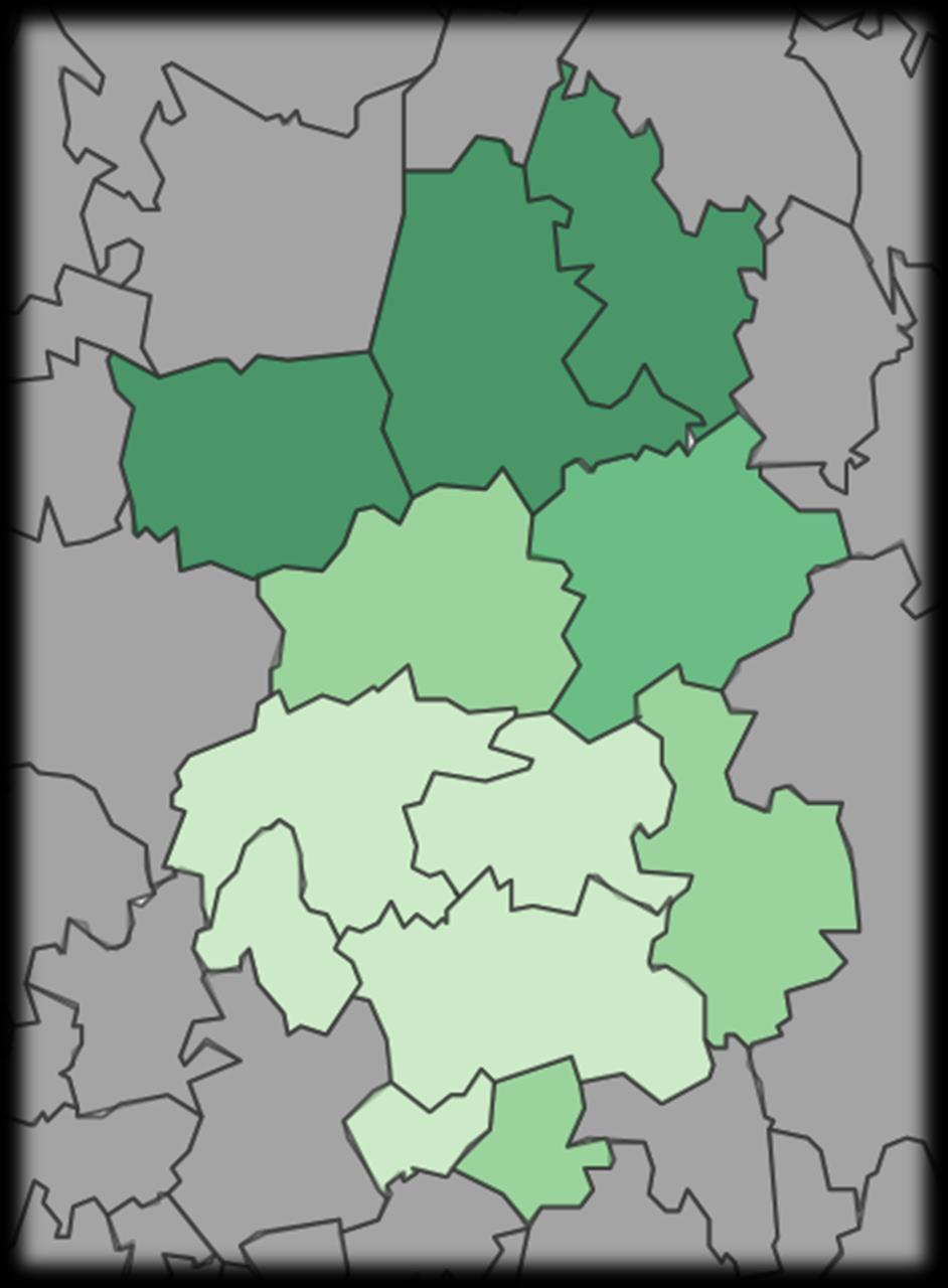 Padasjoki 17,2 % Asikkala 12,8%