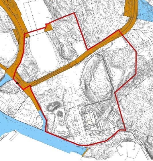 Naantalin kaupunki AK-355 VIESTITIEN ASEMAKAAVAN MUUTOS sivu 5/16 Rakennettu ympäristö Viestitien eteläpuolella on Turun Seudun Energiantuotanto Oy:n tuotanto- ja varastorakennuksia.