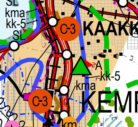 5 Pohjois-Pohjanmaan maakuntakaavassa suunnittelualue on taajamatoimintojen alueella.