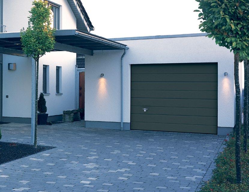 Leveä vaakaura, puunsyykuvio Upea Turner 820-ovi on moderni valinta tyylitietoiseen kotiin, sillä leveä